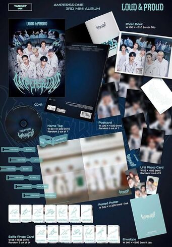 AMPERS&ONE LOUD & PROUD 3rd Mini Album [TARGET Ver.] Photobook + CD + 3 Photocard + Postcard + Poster (That's That) in Saudi Arabia