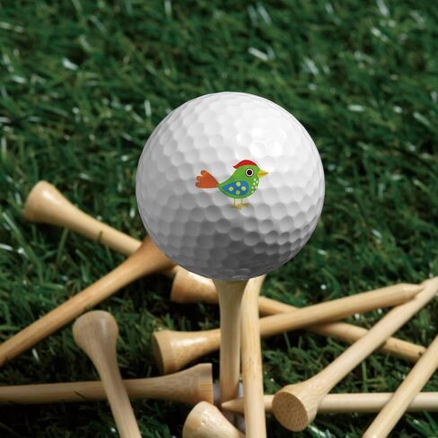 PLIGREAT 2 Sheets Golf Ball Marker Stickers 32 Pcs Colorful Birds Theme Golf Ball Marking Decals for Identify Golfer Balls Waterproof Markers Golfer Gift Golfing Accessories in Saudi Arabia