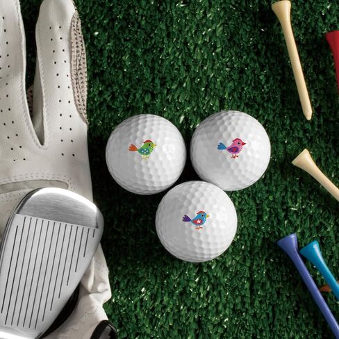 PLIGREAT 2 Sheets Golf Ball Marker Stickers 32 Pcs Colorful Birds Theme Golf Ball Marking Decals for Identify Golfer Balls Waterproof Markers Golfer Gift Golfing Accessories in Saudi Arabia