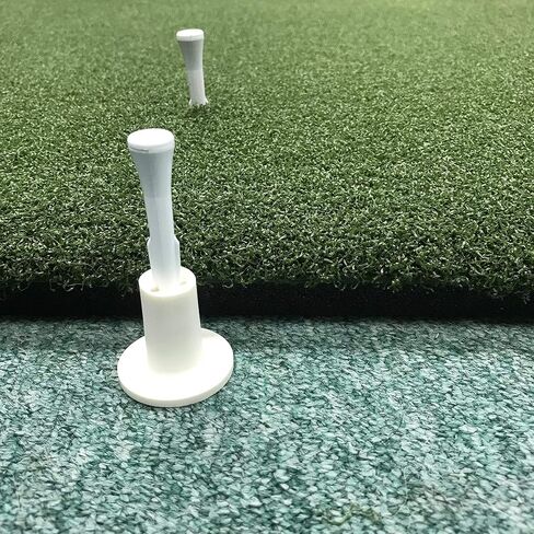 مجموعة من 5 - تي شيرتات لبساط ممارسة الجولف Country Club Elite - حامل تي شيرت مطاطي للدوران والقفل بالإضافة إلى تي شيرت قابل للتعديل بارتفاع - يمكن استخدام المحملة البديلة مع معظم سجادات العشب للقيادة in Kuwait
