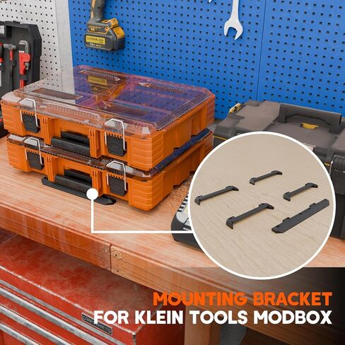دعامة تثبيت لـ Klein Tools MODbox، منظمات الأدوات لأنظمة تخزين أدوات MODbox، متوافقة مع دعامات تثبيت الطاولة لأنظمة العرض الكامل ونصف العرض in Kuwait
