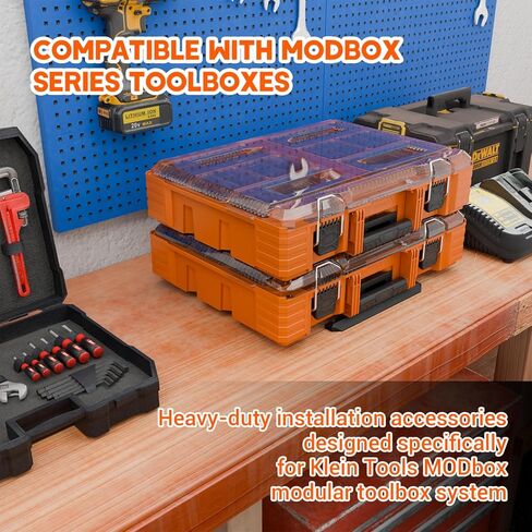 دعامة تثبيت لـ Klein Tools MODbox، منظمات الأدوات لأنظمة تخزين أدوات MODbox، متوافقة مع دعامات تثبيت الطاولة لأنظمة العرض الكامل ونصف العرض in Kuwait