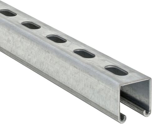Electriduct Metal Strut Channel Slotted 12-Gauge HDG Hot Dip Galvanized Steel C-Profile Framing (Does Not Work with Trolley Wheels) 1-5/8 x 1-5/8" 2 Feet (2 Pack / 4 Feet) in Saudi Arabia
