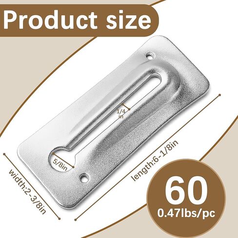 60 Pack Snap Tie Wedges for Concrete Formwork | 405 Galvanized Steel Concrete Form Brackets | Rust-Resistant Wall Ties Hardware | Compatible with Standard & Heavy-Duty Short/Long End Snap Ties in Saudi Arabia