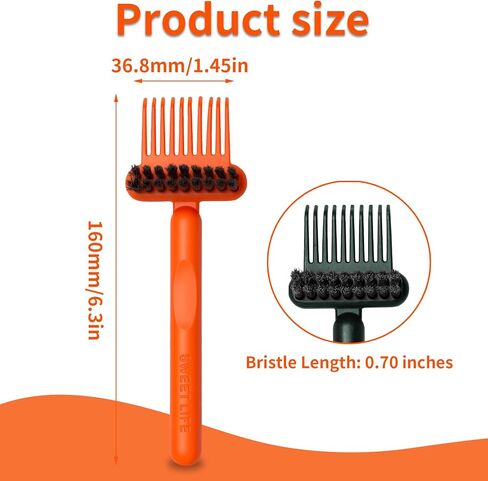 2-in-1 Hair Brush Cleaning Tool, Hairbrush Cleaning Tool, Comb and Hairbrush Cleaner for Removing Hair, Unisex, for Home Salon(Random Color) in Saudi Arabia