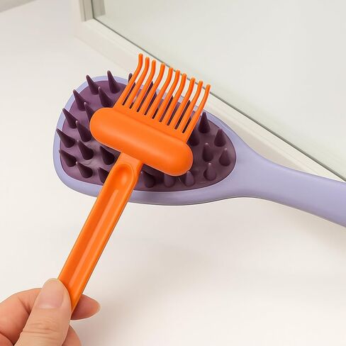 2-in-1 Hair Brush Cleaning Tool, Hairbrush Cleaning Tool, Comb and Hairbrush Cleaner for Removing Hair, Unisex, for Home Salon(Random Color) in Saudi Arabia