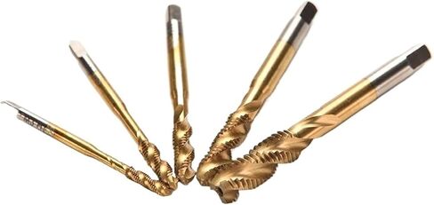 1PCS Coated Metric Hss Spiral Fluted Machine Screw Tap M3 M4 M5 M6 M8 Pointed Taps Tapping Thread Forming(M8) in Saudi Arabia