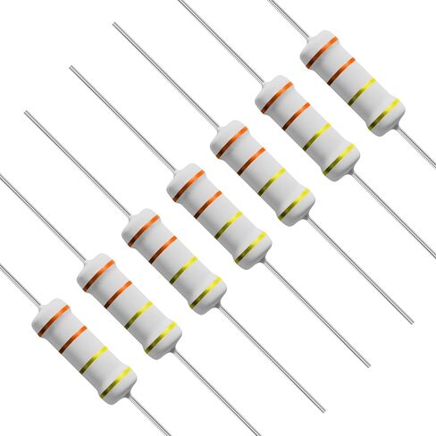 10 PCS 2.2 Ohm Resistor Axial Lead 1W ±5% Tolerance Metal Oxide Film Fixed Resistor,Single Fixed Resistors Flame Proof for DIY Electronics, Audio-Video Projects & Electronic Experiments in Saudi Arabia