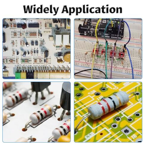10 PCS 2.2 Ohm Resistor Axial Lead 1W ±5% Tolerance Metal Oxide Film Fixed Resistor,Single Fixed Resistors Flame Proof for DIY Electronics, Audio-Video Projects & Electronic Experiments in Saudi Arabia