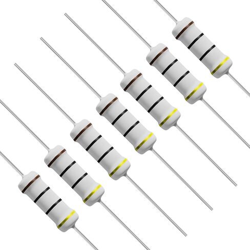 10 PCS 2.2 Ohm Resistor Axial Lead 1W ±5% Tolerance Metal Oxide Film Fixed Resistor,Single Fixed Resistors Flame Proof for DIY Electronics, Audio-Video Projects & Electronic Experiments in Saudi Arabia