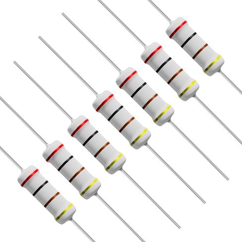 10 PCS 2.2 Ohm Resistor Axial Lead 1W ±5% Tolerance Metal Oxide Film Fixed Resistor,Single Fixed Resistors Flame Proof for DIY Electronics, Audio-Video Projects & Electronic Experiments in Saudi Arabia
