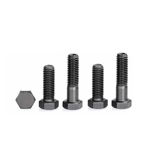 M11 Black 8.8 Steel Hexagon Head Bolts Screws Pitch 1.25/1.75(M11 1.25 x 38mm 10pcs) in Saudi Arabia
