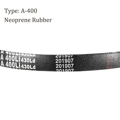 2pcs A-400Li/A16 Drive V-Belt - [13mm Width x 8mm Height] A-Section Rubber Drive Belt Wrapped for Transmission Use, 400mm Inside Circumference in Saudi Arabia