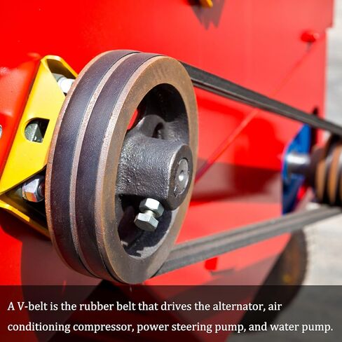 2pcs A-400Li/A16 Drive V-Belt - [13mm Width x 8mm Height] A-Section Rubber Drive Belt Wrapped for Transmission Use, 400mm Inside Circumference in Saudi Arabia