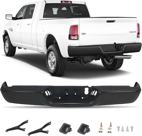Rear Bumper Step Bumper Compatible with 2013-2018 Dodge Ram 2500 3500 w/Sensor, Chrome in Saudi Arabia