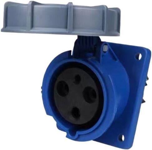 Industrial Aviation Concealed Socket Coupler 16a32a Male and Female Butt Power Connector IP67 Waterproof 3/4/5 core Oblique Plug(4 Core 32a Concealed Socket) in Saudi Arabia
