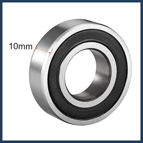 6003-2RS Ball Bearing 17mm x 35mm x 10mm Double Sealed 180103 Deep Groove Bearings High Carbon Steel Z1 (Pack of 2) Stylish Design in Saudi Arabia