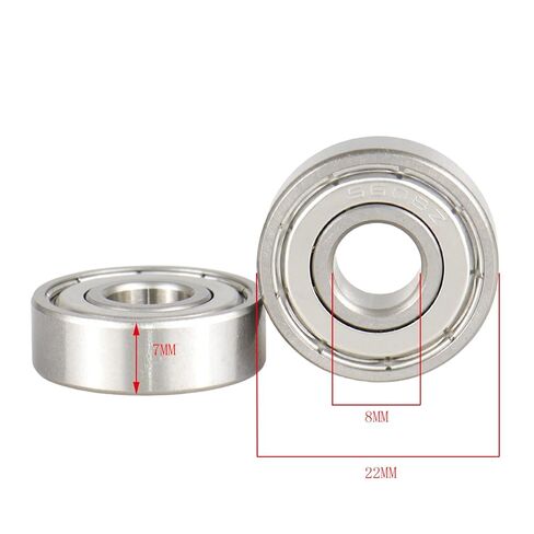 S608ZZ Bearing 8x22x7mm 420 Stainless Steel ABEC-5 Level Stainless Steel Ball Bearings Metal Sealed (Pick of 10Pcs) in Saudi Arabia
