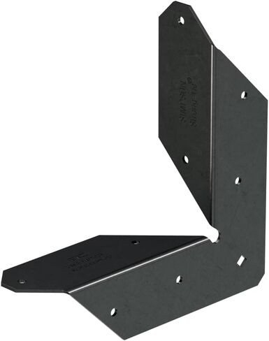 Simpson Strong-Tie APRTA2 Outdoor Accents ZMAX, Black Powder-Coated Rigid Tie Angle for 2x2 Joist/Post (Pack of 12) in Saudi Arabia