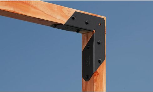 Simpson Strong-Tie APRTA2 Outdoor Accents ZMAX, Black Powder-Coated Rigid Tie Angle for 2x2 Joist/Post (Pack of 12) in Saudi Arabia