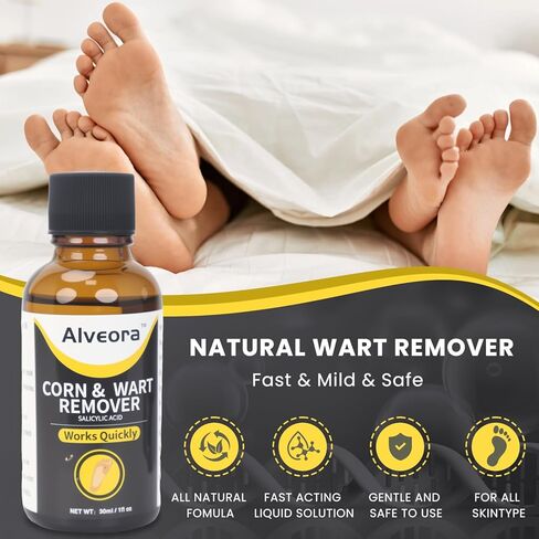 Wart Remover Liquid Wart Remover Freeze Off Fast Acting Salicylic Acid Wart Removers for Genital,H,Common,Flat, Corn and Callus, Warts, Plantar NDC Code:85248-034 in Saudi Arabia