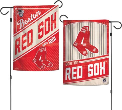 WinCraft Boston Red Sox Flag 12x18 نمط الحديقة على الوجهين كوبرستاون، أحمر، أبيض، بيج in Saudi Arabia