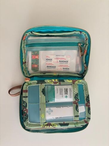 Travel First Aid Kit for Kids – 142 Pc. for Car, Home, Purse - Mini First Aid Kit Travel Size TSA-Approved. Includes Reusable Bag, Whistle and Compass. in Saudi Arabia