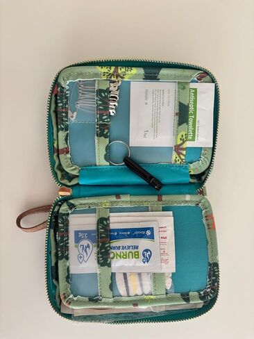 Travel First Aid Kit for Kids – 142 Pc. for Car, Home, Purse - Mini First Aid Kit Travel Size TSA-Approved. Includes Reusable Bag, Whistle and Compass. in Saudi Arabia