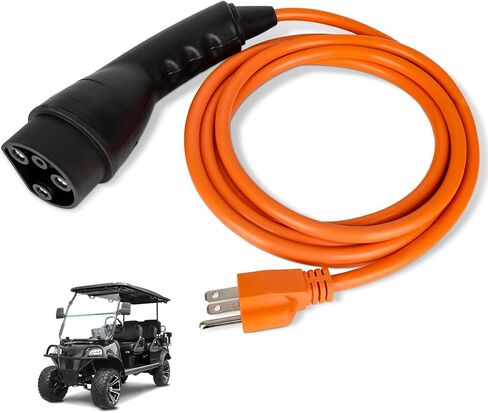 Charging Power Cord Compatible with Evolution ICON Golf Carts, 120V 3 Pin Golf Cart Charger Power Cord Replace OEM# 2.04.0620 ST-031016-PT (Plug and Play) in Saudi Arabia