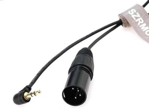 كابل محول الصوت SZRMCC لسماعات الرأس والميكروفون XLR 4 Pin ذكر إلى 3.5 مم TRS ذكر in Saudi Arabia