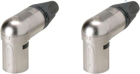 (2) Two Genuine NEUTRIK NC3MRX 3-Pin XLR Right Angle Male Cable Mount Nickel in Saudi Arabia