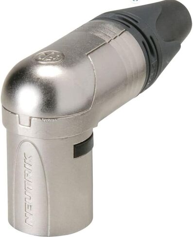 (2) Two Genuine NEUTRIK NC3MRX 3-Pin XLR Right Angle Male Cable Mount Nickel in Saudi Arabia