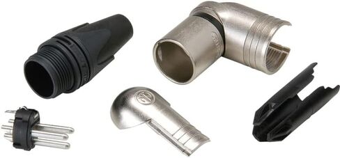 (2) Two Genuine NEUTRIK NC3MRX 3-Pin XLR Right Angle Male Cable Mount Nickel in Saudi Arabia