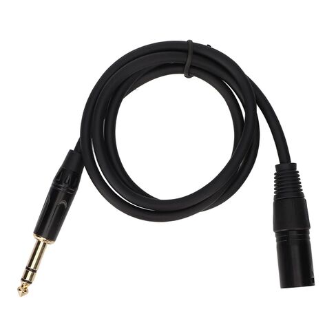 Balanced XLR Cable, 6.35mm to XLR Male Cord, Lossless, Multi Applications, Aluminum Alloy, PVC, Black, 1/4 Inch to XLR 3pin, for Mixer, Microphone, Stage in Saudi Arabia