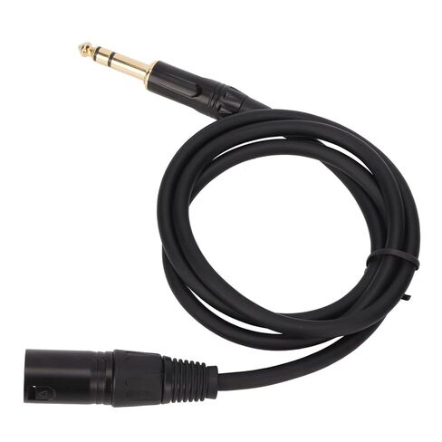 Balanced XLR Cable, 6.35mm to XLR Male Cord, Lossless, Multi Applications, Aluminum Alloy, PVC, Black, 1/4 Inch to XLR 3pin, for Mixer, Microphone, Stage in Saudi Arabia