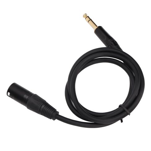 Balanced XLR Cable, 6.35mm to XLR Male Cord, Lossless, Multi Applications, Aluminum Alloy, PVC, Black, 1/4 Inch to XLR 3pin, for Mixer, Microphone, Stage in Saudi Arabia