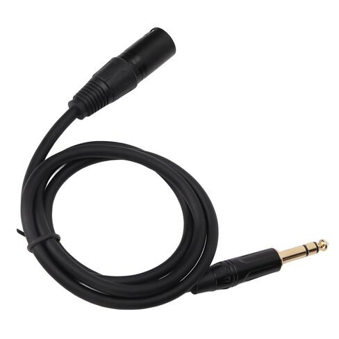 Balanced XLR Cable, 6.35mm to XLR Male Cord, Lossless, Multi Applications, Aluminum Alloy, PVC, Black, 1/4 Inch to XLR 3pin, for Mixer, Microphone, Stage in Saudi Arabia