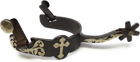 AJ Tack Ladies Antique Brown Cross Offset Spurs in Saudi Arabia
