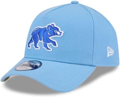New Era Chicago Cubs 9Forty A-Frame Light Blue Snapback Hat in Saudi Arabia
