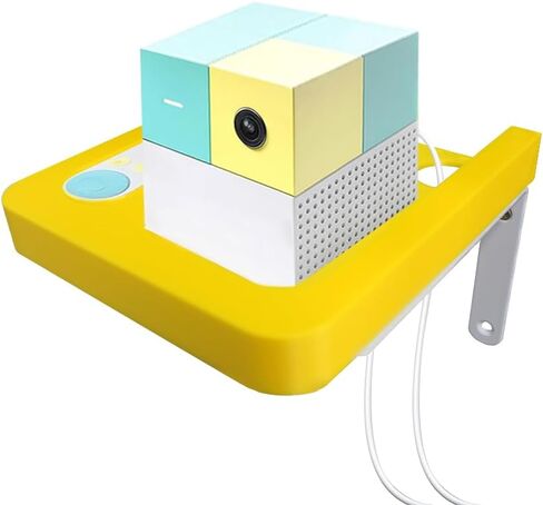 Wall-Mounted Stand Compatible with Nex Playground Console, 3D Printed Stand Hidden Remote Holder for Nex Playground Accessories for Family Gaming Setup, Mint Green Lemon Yellow in Saudi Arabia