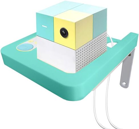Wall-Mounted Stand Compatible with Nex Playground Console, 3D Printed Stand Hidden Remote Holder for Nex Playground Accessories for Family Gaming Setup, Mint Green Lemon Yellow in Saudi Arabia
