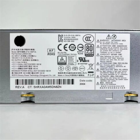 1pc Power Supply for 400 G5, 600 G3 G4 G5 SFF 180W PSU L07658-001 PA-1181-3HB L08404-002 D18-180P1A in Saudi Arabia