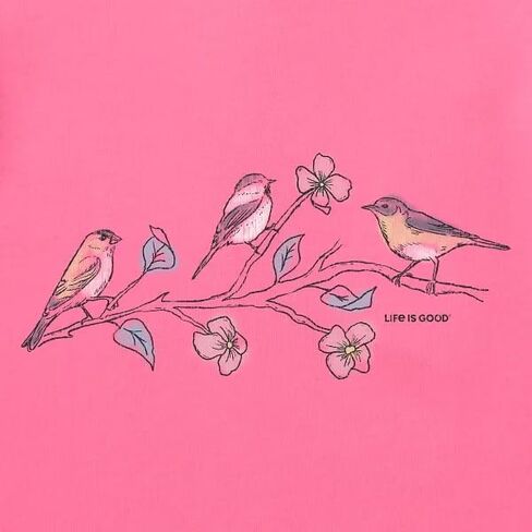 تي شيرت نسائي من Life is Good بأكمام قصيرة من Three Little Birds in Saudi Arabia