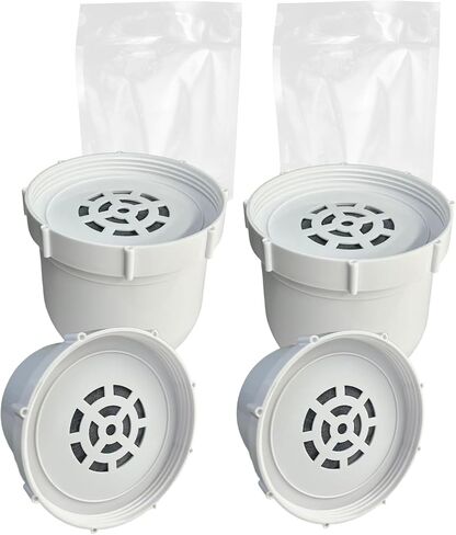Water Pitcher Replacement Filter Compatible with Clearly Filtered Pitcher | 100-Gallon Long-Lasting, Fluoride & Heavy Metals Reduction, BPA Free, 2 Pack in Saudi Arabia