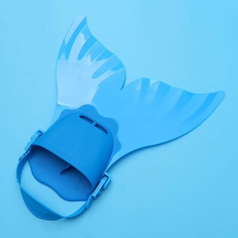 Kisangel Kids Mermaid Flippers Swimming Fins for Swim Training and Open Water Durable Comfortable Portable 15.7X15.7X5.9 Inches in Saudi Arabia