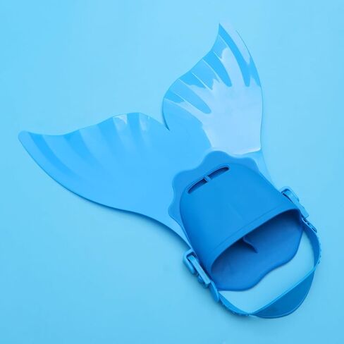 Kisangel Kids Mermaid Flippers Swimming Fins for Swim Training and Open Water Durable Comfortable Portable 15.7X15.7X5.9 Inches in Saudi Arabia