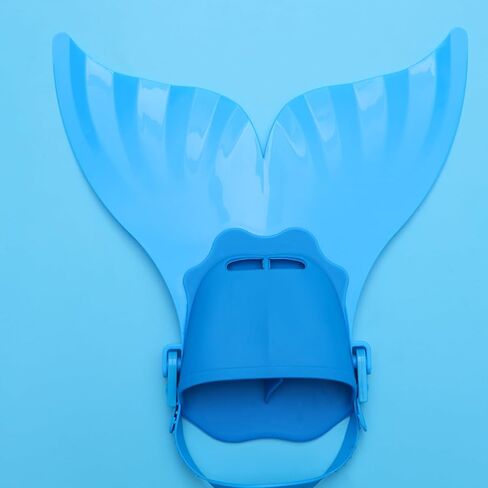 Kisangel Kids Mermaid Flippers Swimming Fins for Swim Training and Open Water Durable Comfortable Portable 15.7X15.7X5.9 Inches in Saudi Arabia