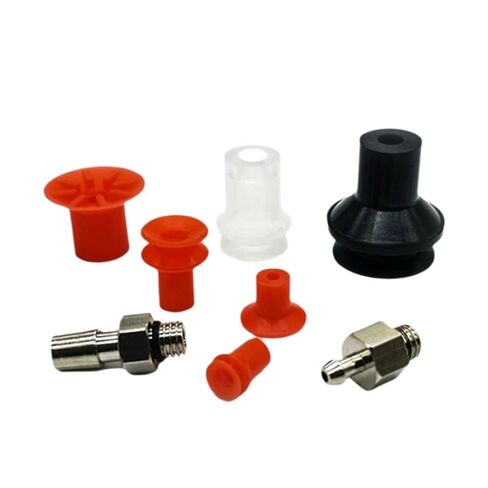5pcs/Pack Type Industrial Pneumatic Accessories Mechanical arm Vacuum Suction Cup Red Ripple Style U8 U15 B5 B8 B10(B15 Black) in Kuwait