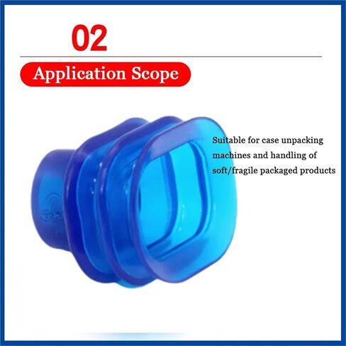 Elliptical Corrugated Suction Cup 138X28 Vacuum Suction Cup Industrial Robot arm Components in Saudi Arabia
