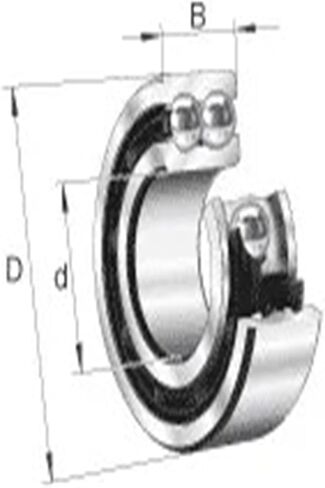 1 قطعة 3216ATN9 3216 3216A 5216 80x140x44.4 3216-B-TVH 3056216 3216B الزاوي الاتصال الكرات in Kuwait